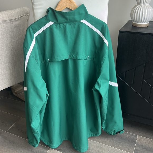 Adidas Full Zipper Green with White Stripe Windbreaker 90’S Vintage Men Size 3XL - Picture 11 of 17